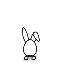 Easterbunny 'benjamin' black h10 d5cm