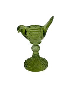 Bougeoir pino vert h16 d11.5cm