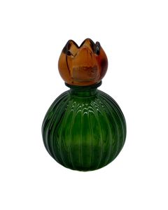 One flower vase rosa orange h12.5 d8.5cm