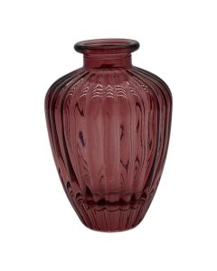 Vase carmen rose h10.5 d7.2cm