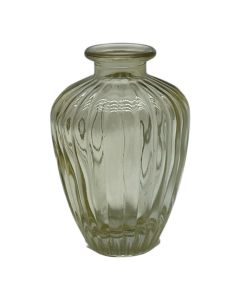 Vase carmen jaune clair h10.5 d7.2cm