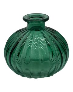 Vase petra vert sarcelle h7.5 d8.5cm
