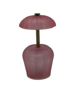 Lampe de table rosalie ambre h16 d9.5cm