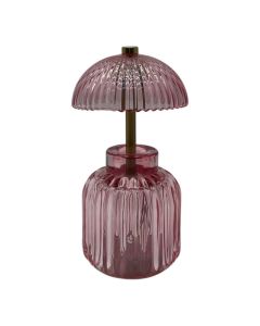 Tafellamp odette roze h19.5 d11cm