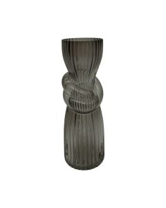 Vase melia grey h23 d7.5cm