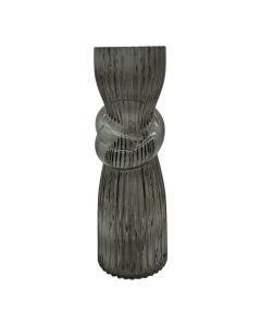 Vase melia gris h30 d10cm