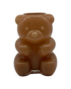 Vase bear biscuit brown h20 d14cm