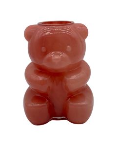 Vase bear pink h20 d14cm (cc)