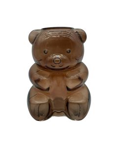 Vase bear biscuit brown h20 d14cm