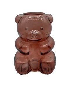 Vase bear pink h20 d14cm (cc)