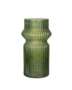Vase Roselle vert h20,5 d11cm