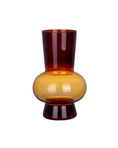 Vase Aloé orange h17,5 d12cm (cc)