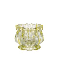 Photophore Melina jaune h7,5 d8,5cm