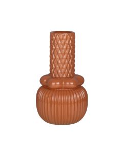 Vaas Bianca oranje h22,5 d13cm