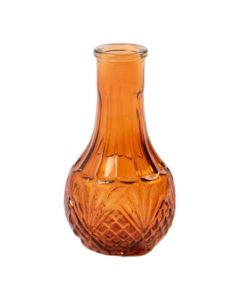Bottle Vase Linda orange h11 d6cm
