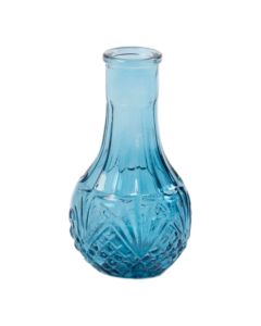 Bottle Vase Linda blue h11 d6cm