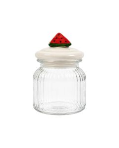 Voorraadpot watermeloen wit h17 d11cm