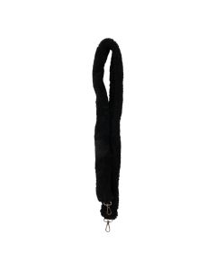 Phone Cord sheepskin black (ovies aries) 120cm