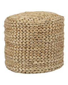 pouf faite à la main toile de jute Ø40cm
