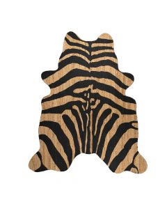 jute rug cow shape zebra 145x160cm*