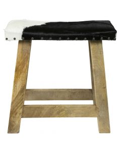 bankje koe zwart wit 46cm