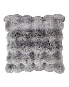coussin teddy bubble gris 45x45cm
