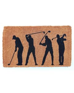 Deurmat Kokos handgeweven golfers 75cm