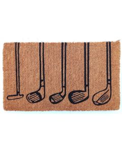 Deurmat Kokos handgeweven golf clubs 75cm