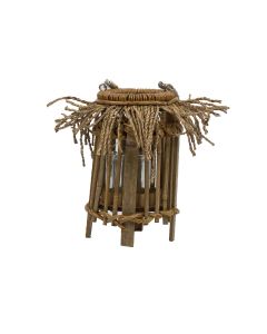 lantern bamboo frayed 27cm