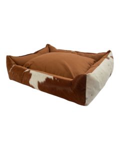Animal Basket cow brown white 65x50x20cm
