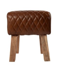 Stool cow skin brown 36x30x45m (bos taurus taurus)