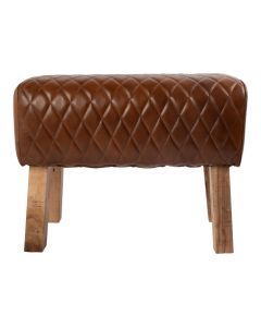 Stool cow skin brown 60x30x45m (bos taurus taurus)
