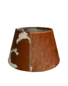 lampenkap koe bruin/wit 30cm
