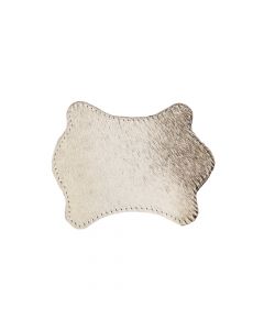 dessous de verre vache forme gris 11x10cm 