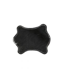 dessous de verre vache forme noir/blanc 11x10cm 