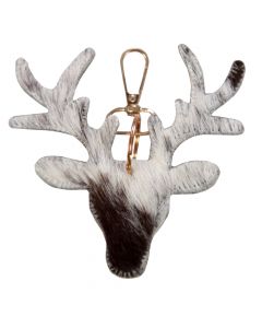 keychain cow deer black/white medium 11cm gold (bos taurus taurus)