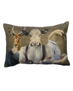 gross kissen samt preppy antilope kuh schwan 40x60cm*