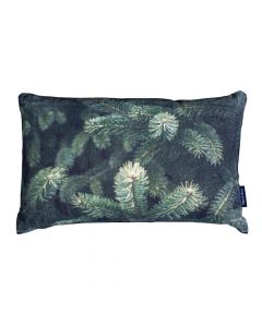 half cushion velvet winter fir branches 30x50cm*