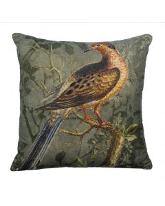 coussin velours charmants queue bleue 45x45cm*