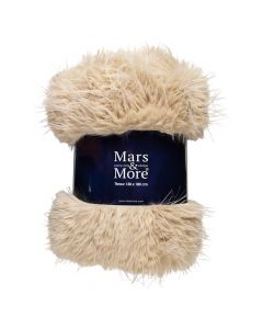 plaid teddy langhaar pluk beige 130x170cm