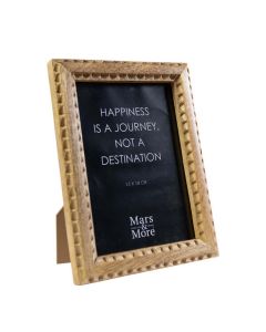 photo frame mango wood carved 13x18cm