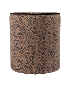 Pouf velvet dots brown 39x39x43cm