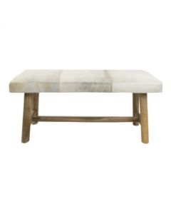 bank chalet koe grijs 95cm