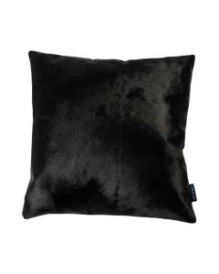 coussin vache uni noir 45x45cm