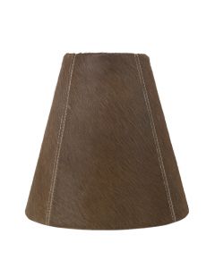 lampshade cow brown h25 d26xd13cm