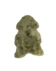 peau mouton islande vert d'olive 100-110cm