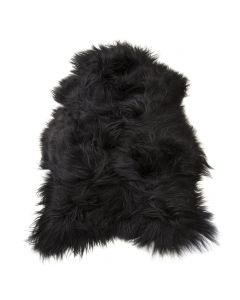 fell schaf island natur schwarz 100-110cm