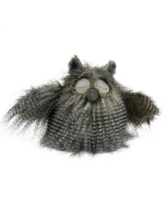 knuffel langhaar uil 25cm