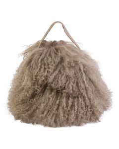 turstopper schaf lockiges haar beige 40x40cm