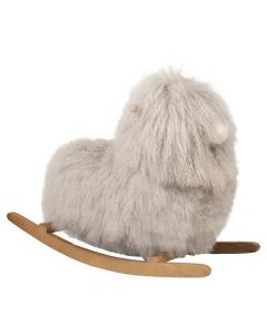 schaukeltiere lockiges haar grau 75cm (ovis aries)